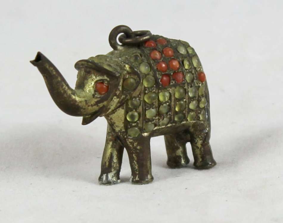 Brass elephant charm