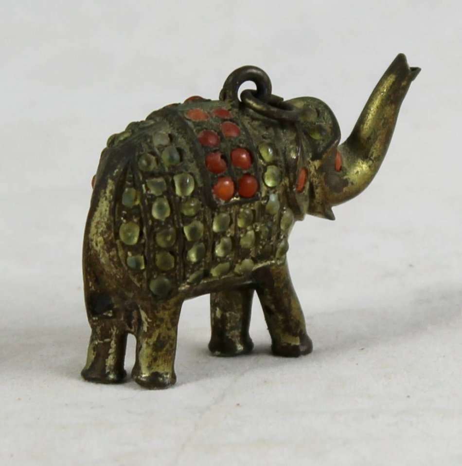 Brass elephant charm