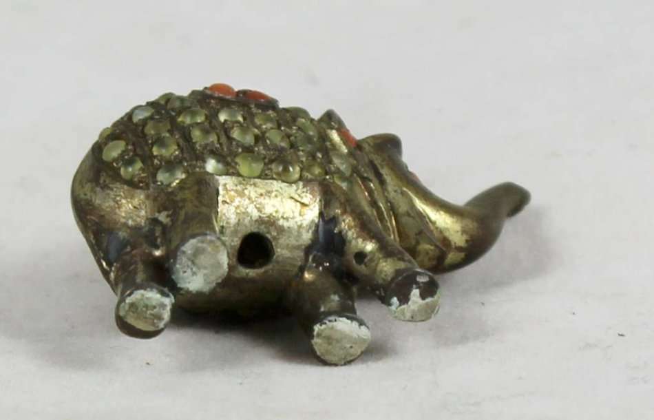 Brass elephant charm