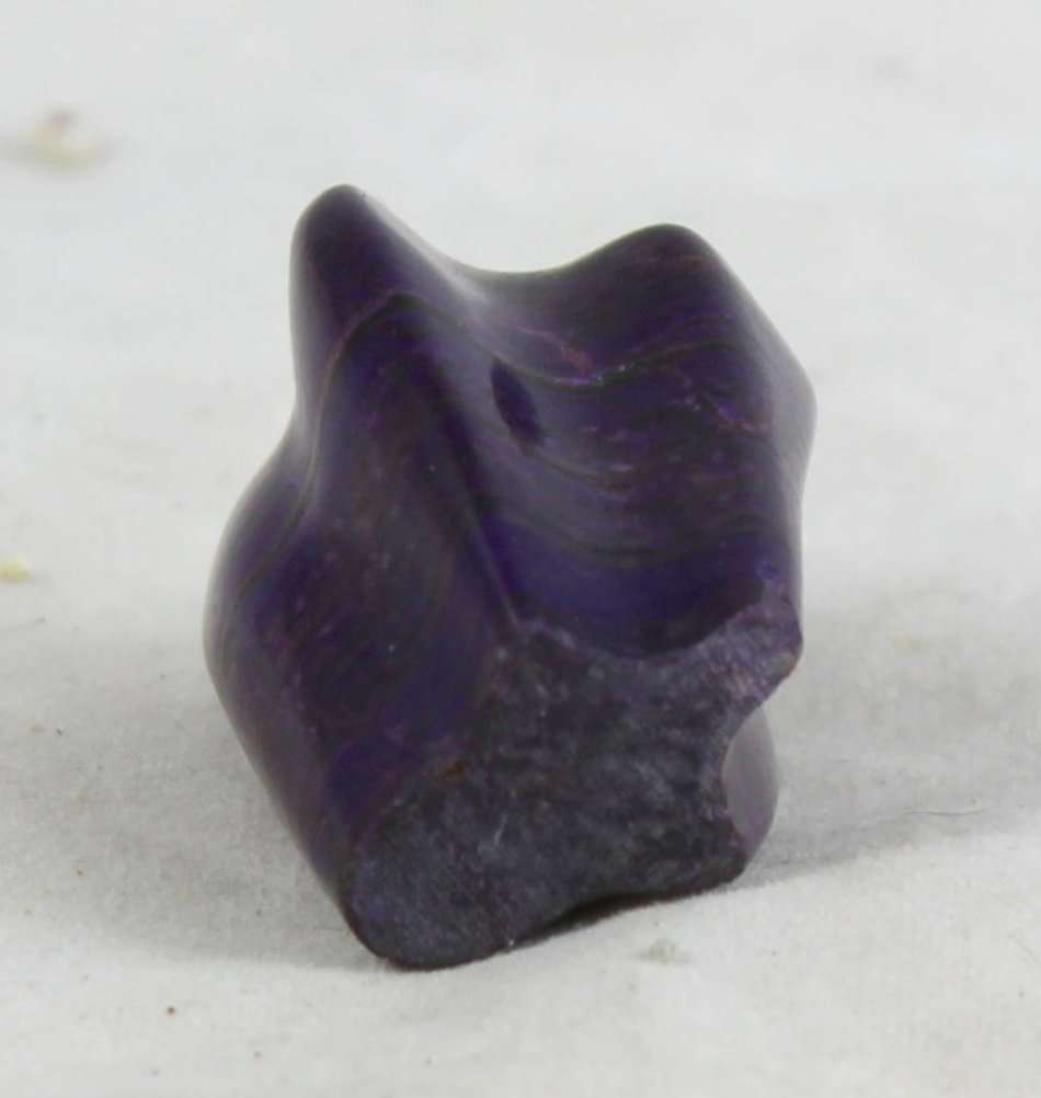 Semi-Precious Stone - Abstract Elephant - Dark Purple - Beautiful! - Bid Now!!!