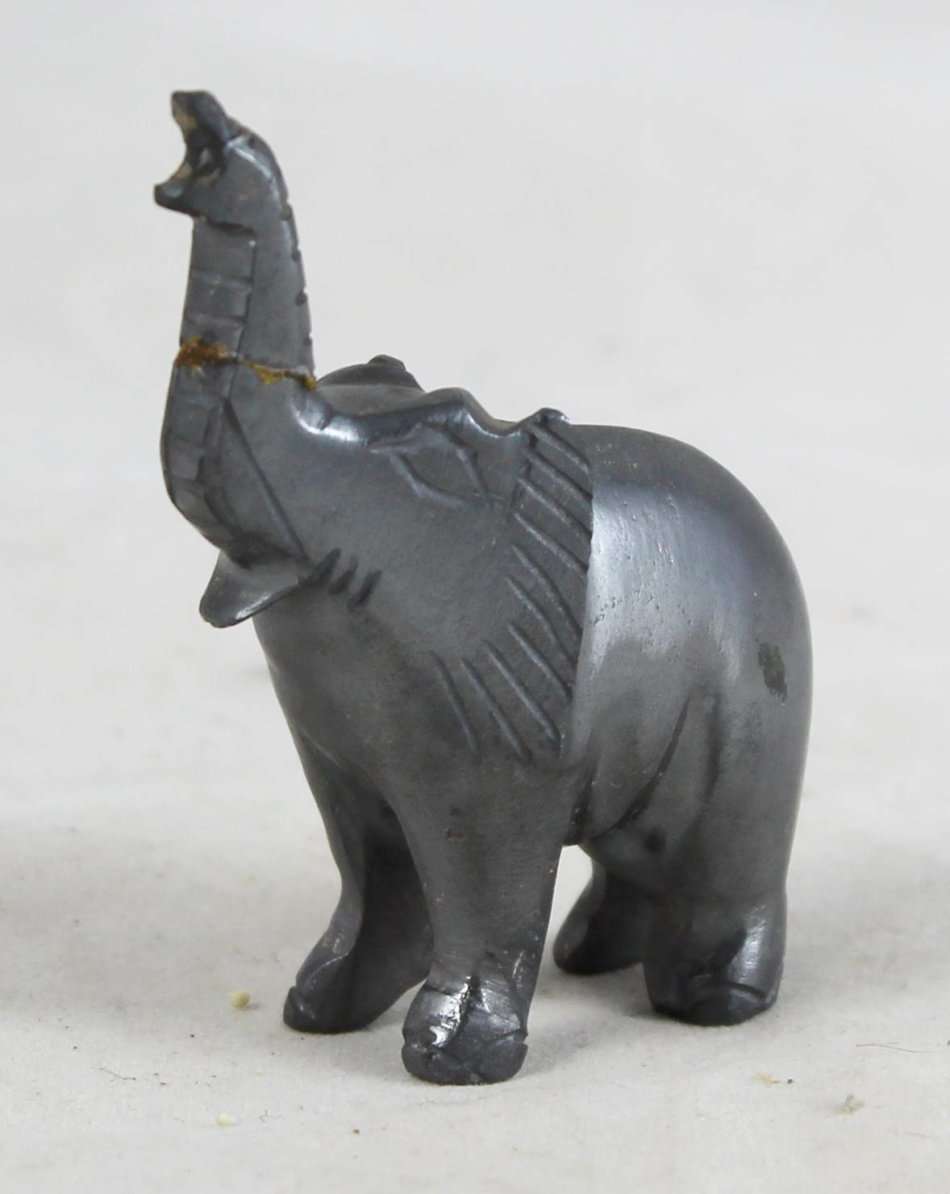Metal cast elephant