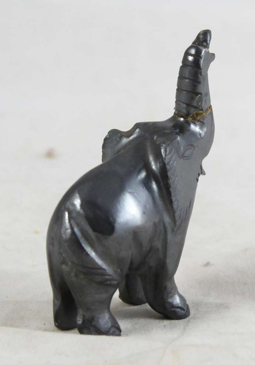 Metal cast elephant