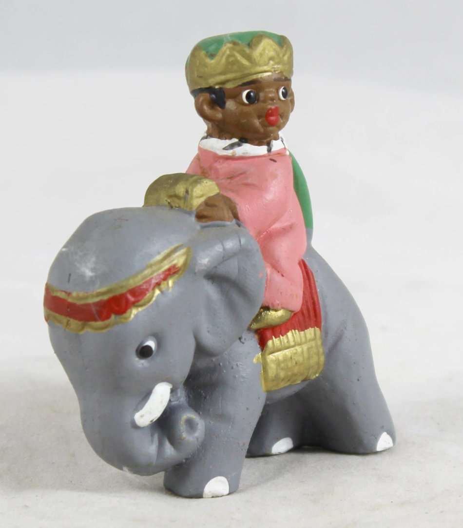 Figure on an Elephant - Beautiful! - Bid Now!!!