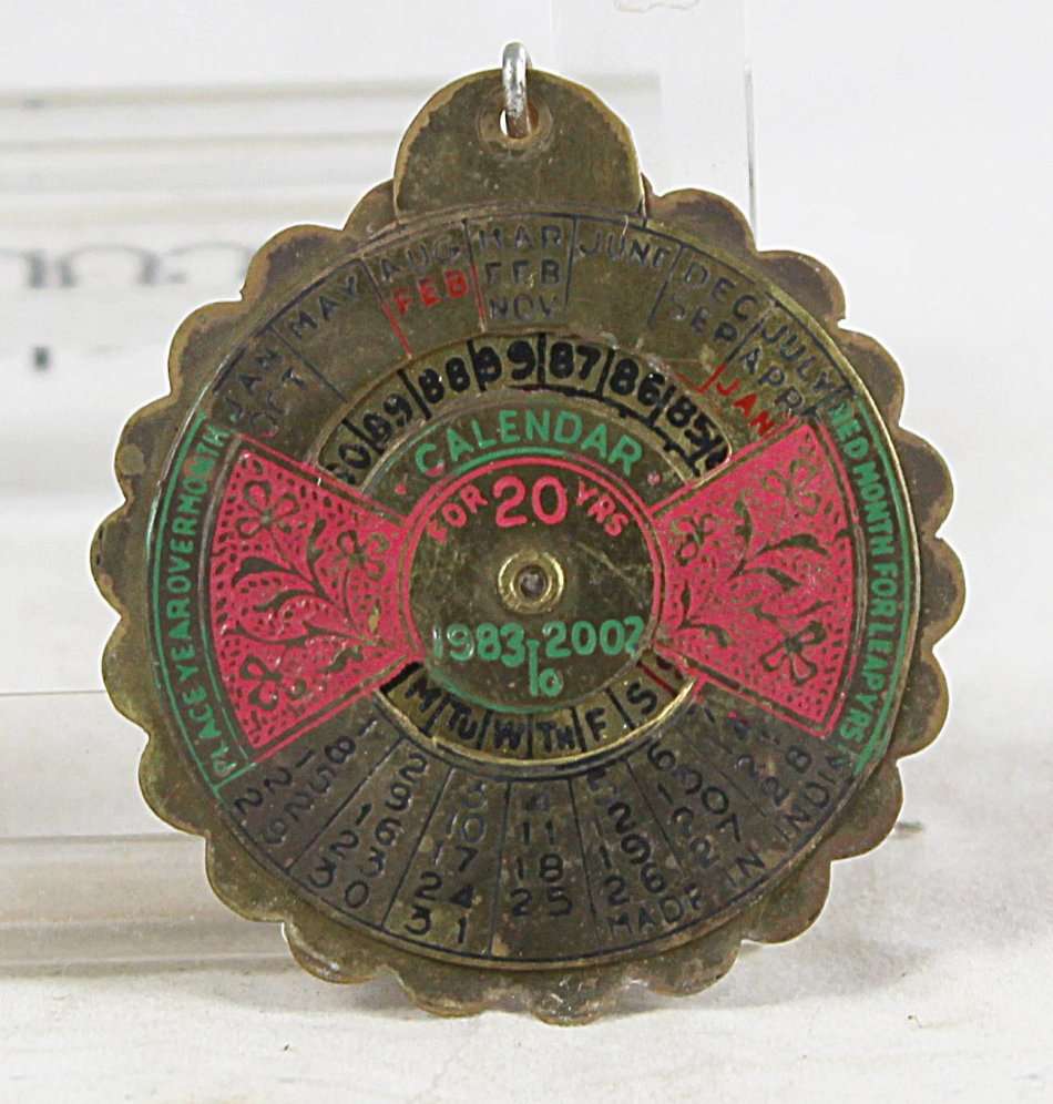 Calendar - Key Ring - Beautiful!