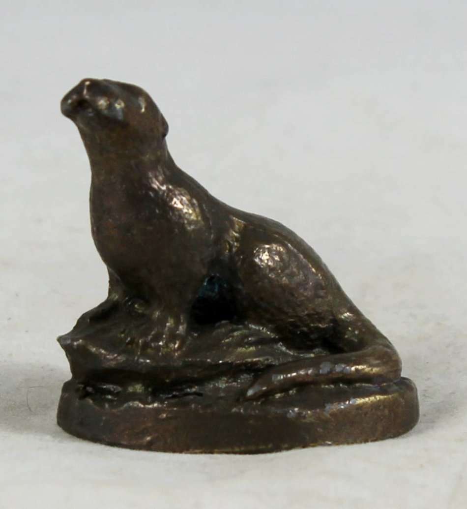 Solid Brass - Miniature Ornament - Otter - Beautiful! - Bid Now!!!