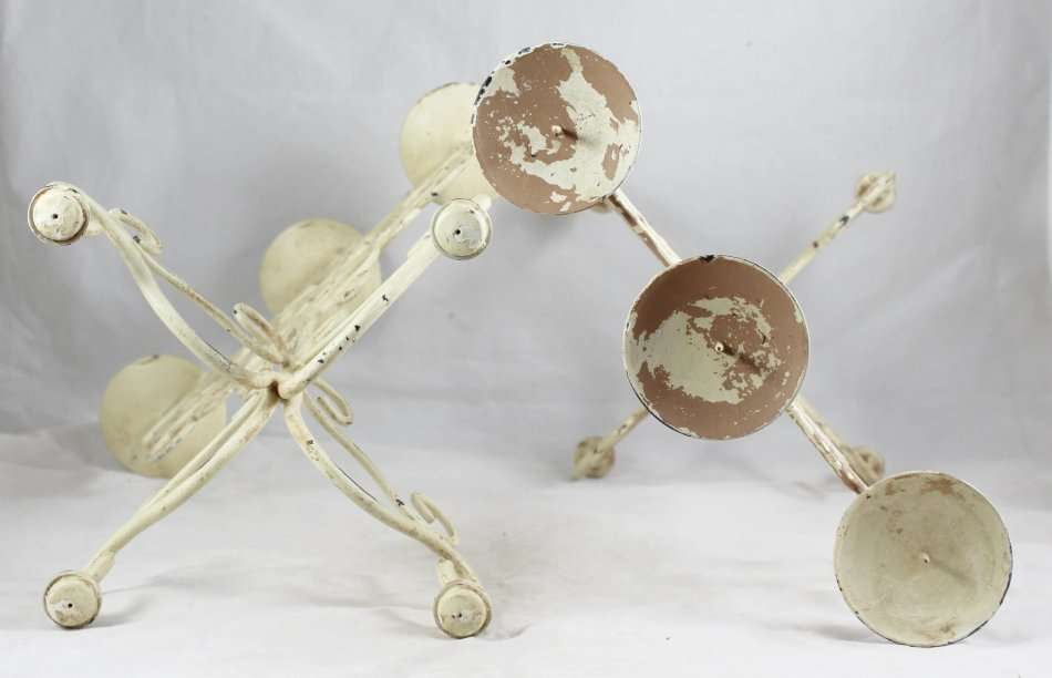 Old Metal Candelabra - Pair - Beautiful! - Bid Now!!!