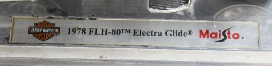 Maisto - Harley Davidson - 1978 FLH - 80 Electra Glide - Bid now!!