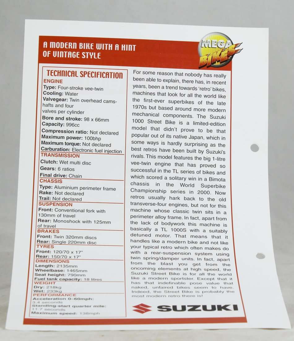 Maisto - Suzuki 1000 Street Bike - Bid now!!