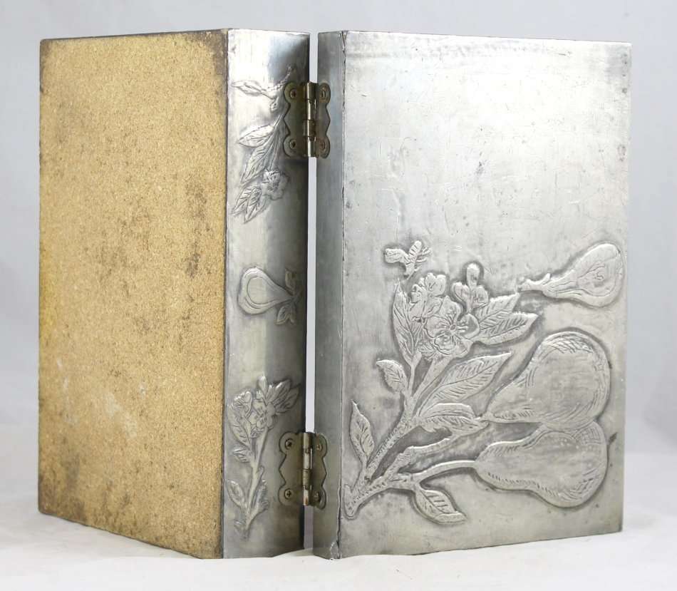 Wooden Jewelry Box - Pewter Covering - Amazing! - Bid Now!!!