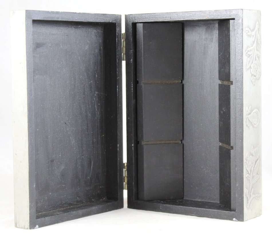 Wooden Jewelry Box - Pewter Covering - Amazing! - Bid Now!!!