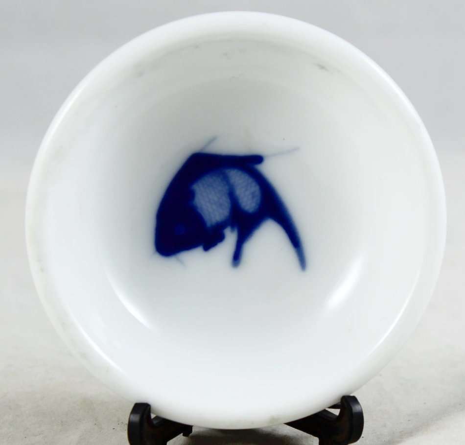 Chinese - Small Condiment Bowl - Blue & White - Beautiful! - Bid Now!!!