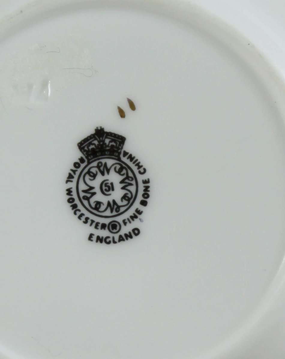Royal Worcester - Demitasse Saucer - Beautiful! - Bid Now!!