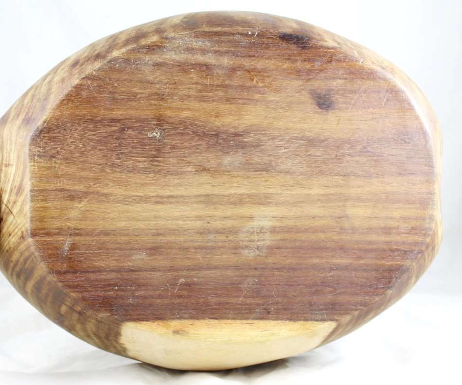 Large Carved Wood - Divided Bowl - Beautiful! - Bid Now!!!