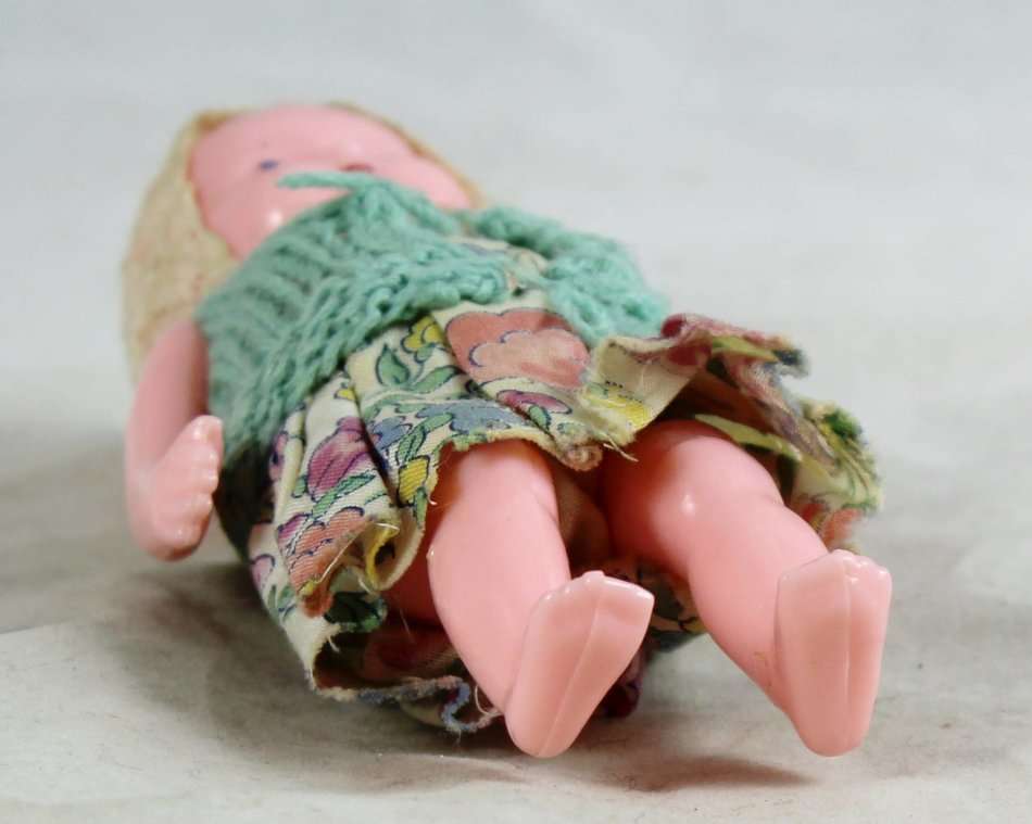 Small Doll - Green Outfit - Gorgeous! - Bid Now!!!