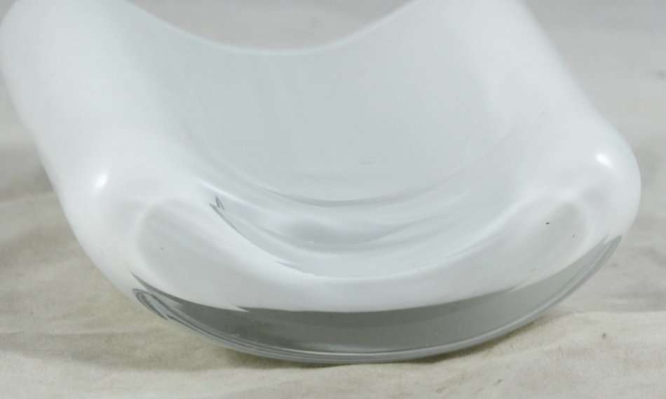 Curved Forsted Glass - Vase - Gorgeous! - Bid Now!!!