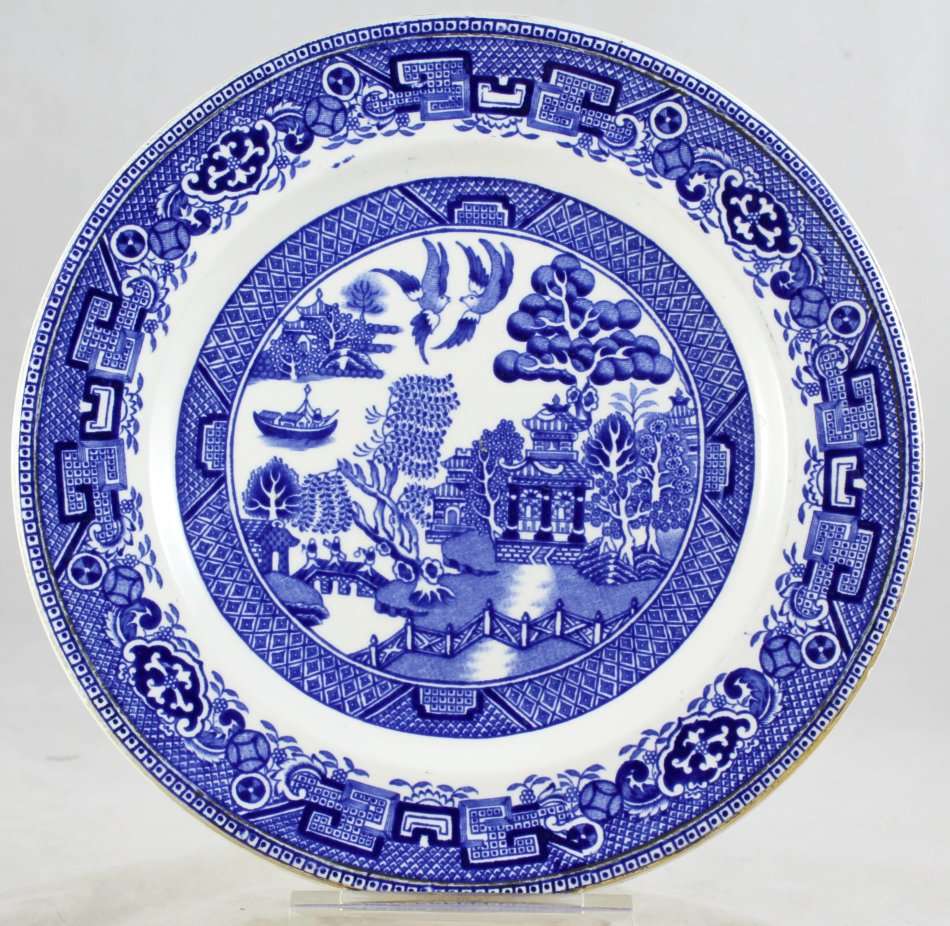 Old Willow - Blue & White - Breakfast Plate - Gorgeous! - Bid Now!!!