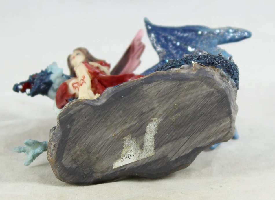 Fairy on Black Dragon - Gorgeous! - Bid Now!!!