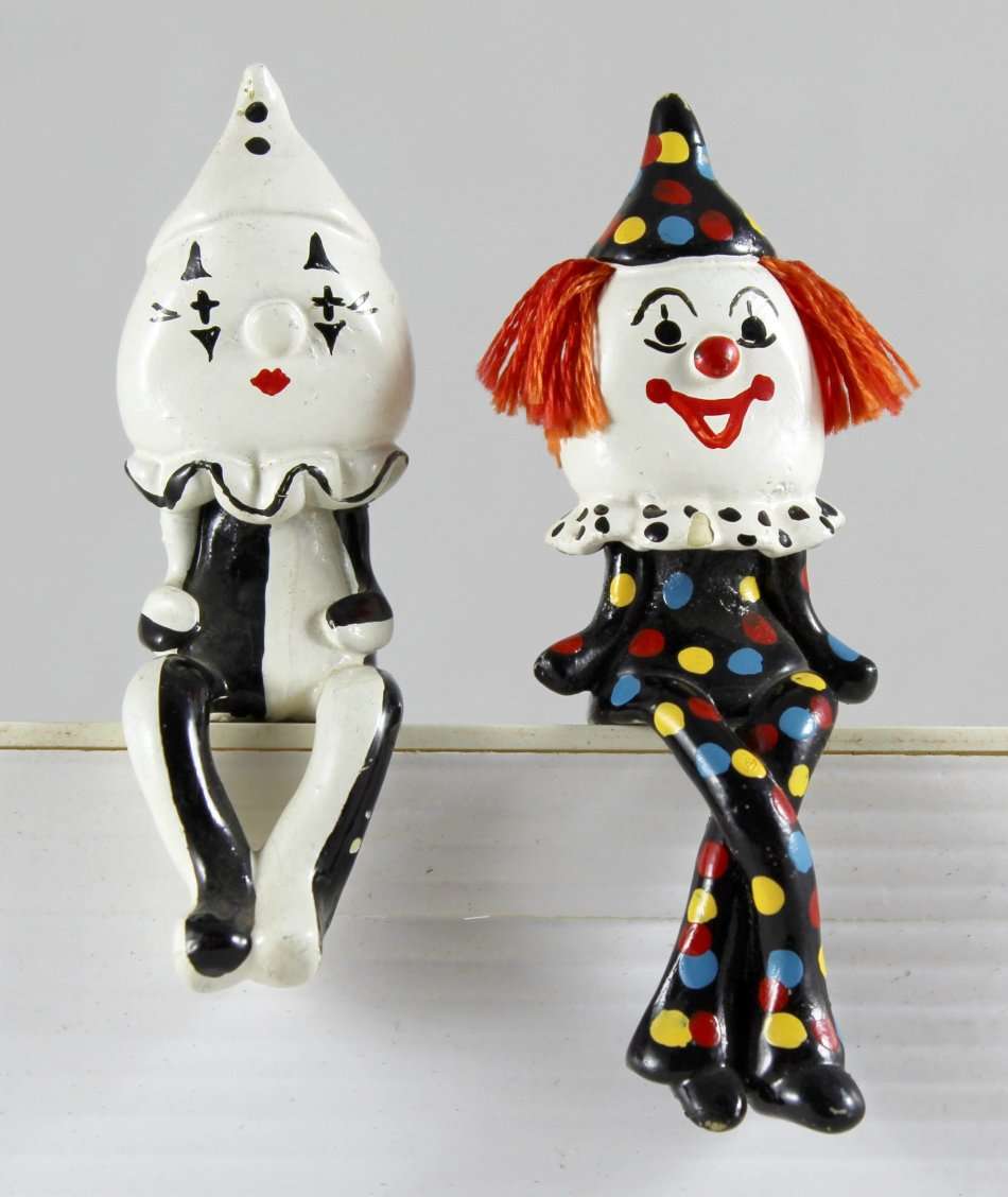 Miniature Clown - Pair - Gorgeous! - Bid Now!!!
