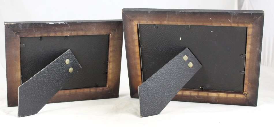 Pair of framed prints of little girls