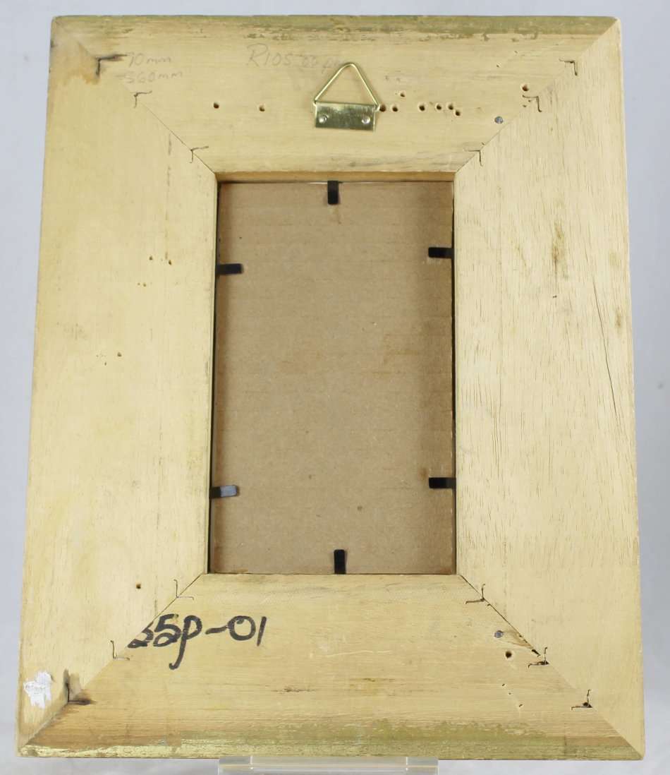 Framed Print of Mother & Child Picking Flowers - Gorgeous! - Bid Now!!!