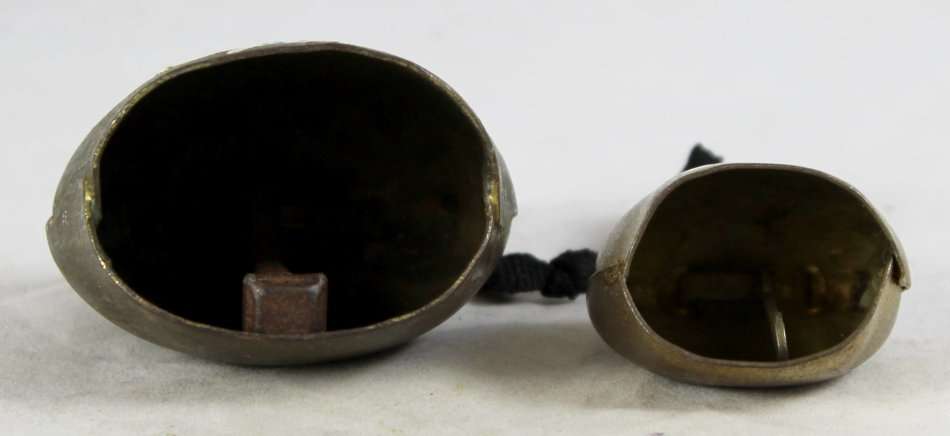 Miniature Cow Bells - Hand Painted Brass - Gorgeous! - Bid Now!!!