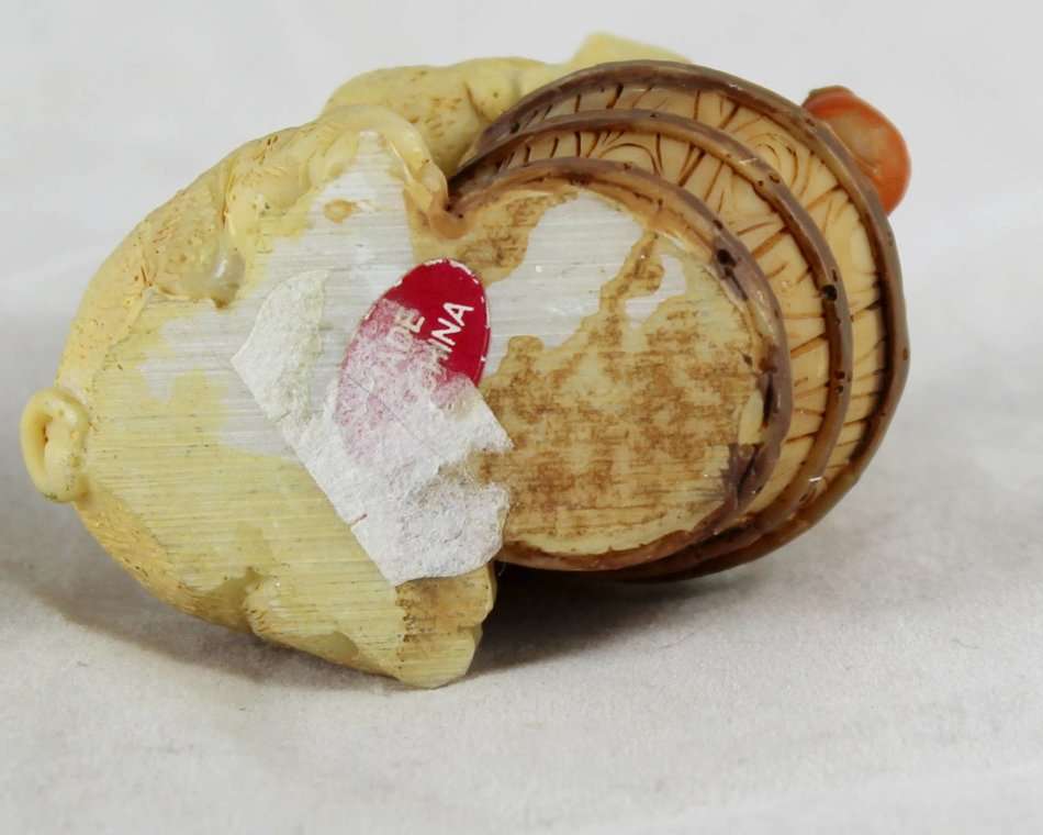 Pig with Veggie Basket - Gorgeous! - Bid Now!!!