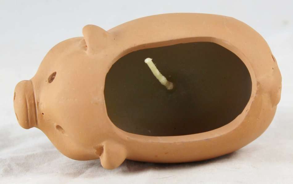 Pig Candle Holder - Gorgeous! - Bid Now!!!