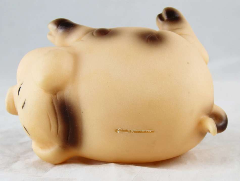 Peach pig with black spots - money bank
