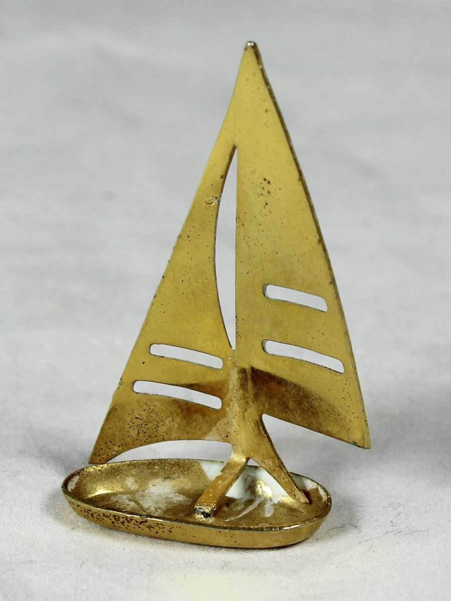 Miniature Plated - Sail Boat - Gorgeous! - Bid Now!!!