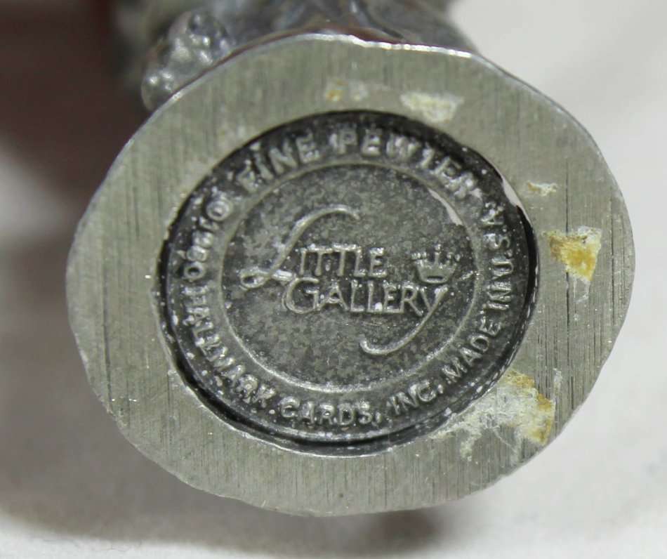 Little Gallery - Miniature Pewter - Little Girl Singing & Playing Mandolin - Gorgeous! - Bid Now!!!