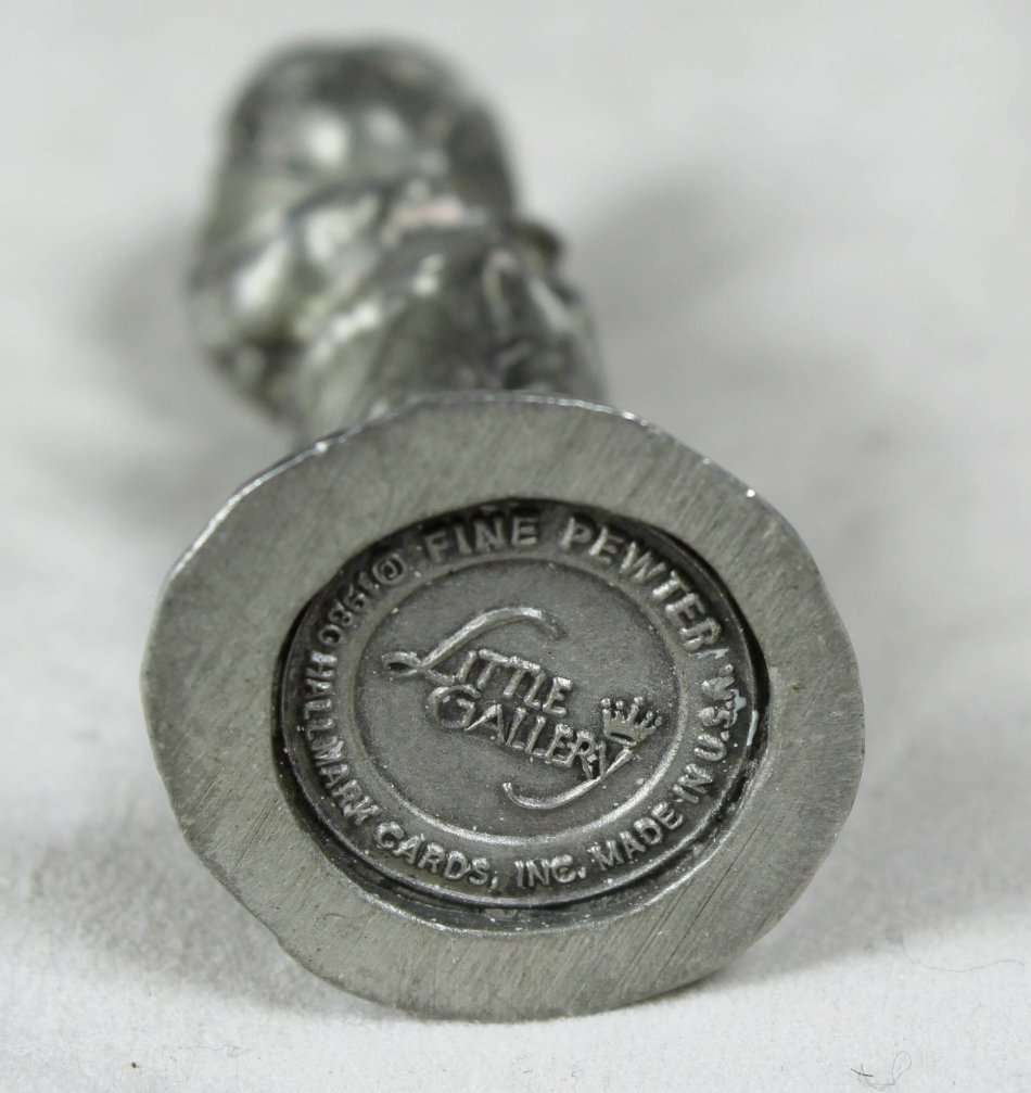 Little Gallery - Miniature Pewter - Little Boy Singing & Holding A Book - Gorgeous! - Bid Now!!!