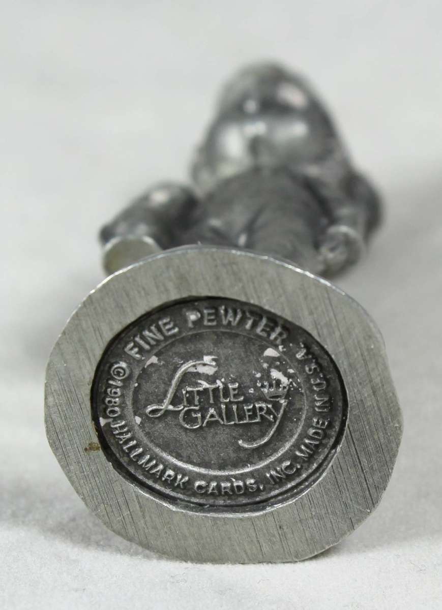 Little Gallery - Miniature Pewter - Little Boy with Night Light - Gorgeous! - Bid Now!!!