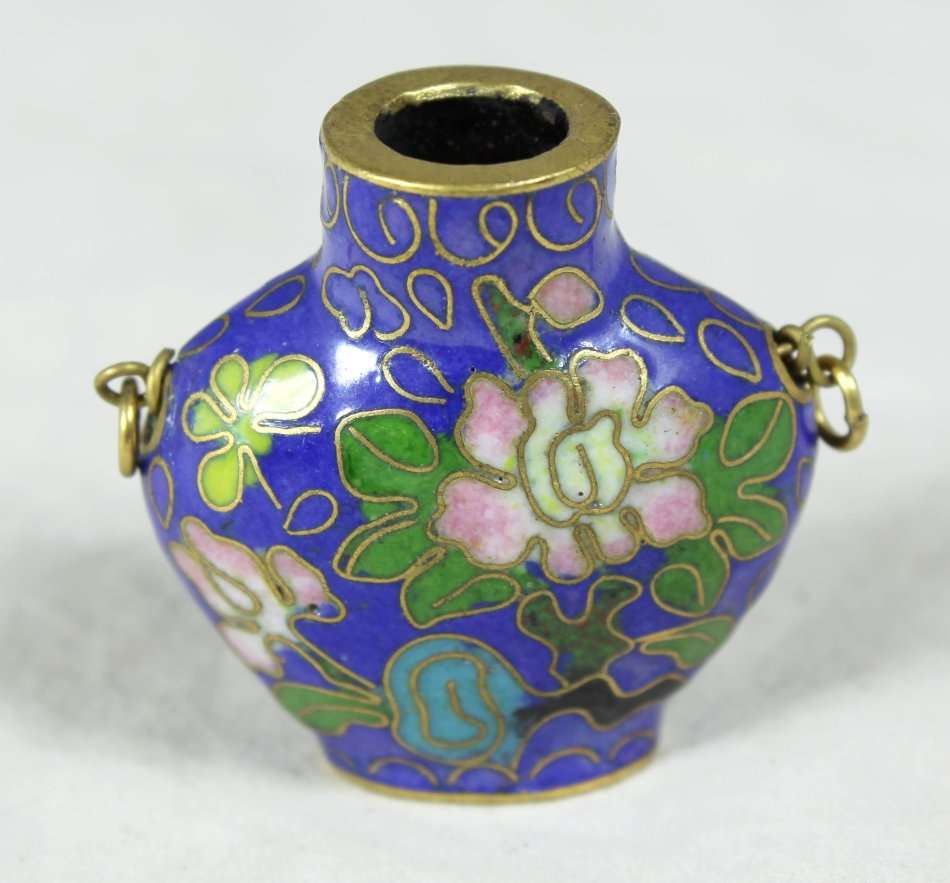 Miniature Cloisonné Posy Vase - Gorgeous! - Bid Now!!!