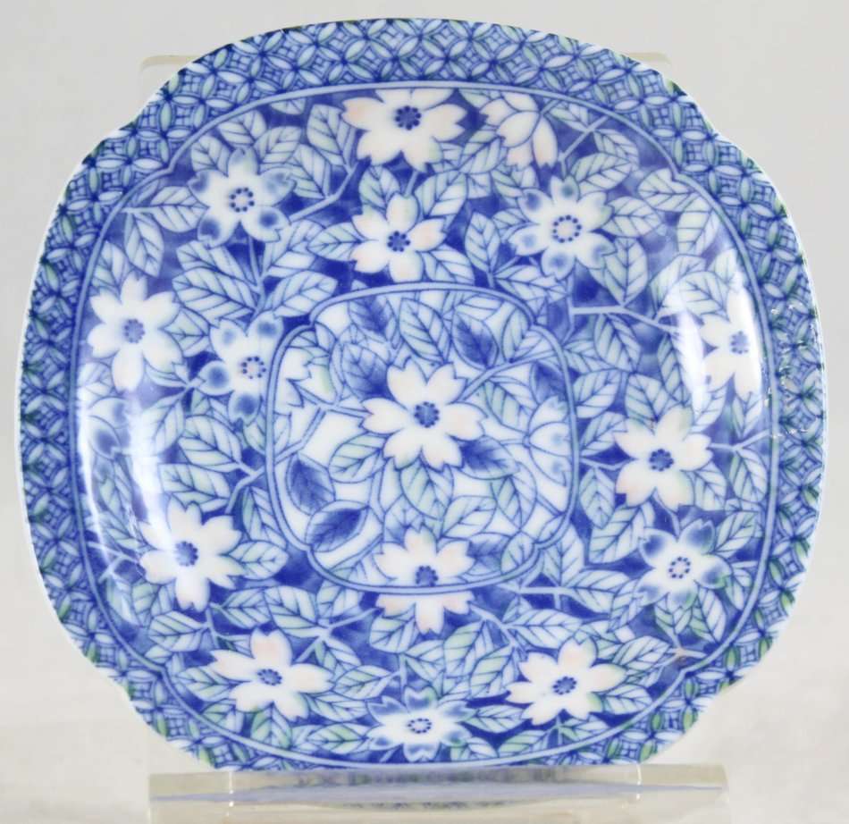 Small blue & white - display plate