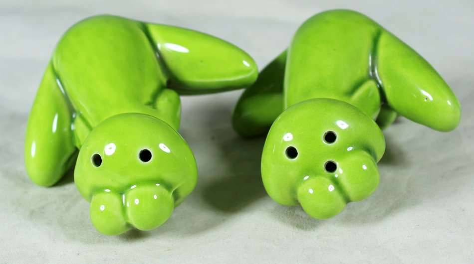 Character Salt & Pepper Set - Smiling Frogs - Beautiful! - Bid Now!!!