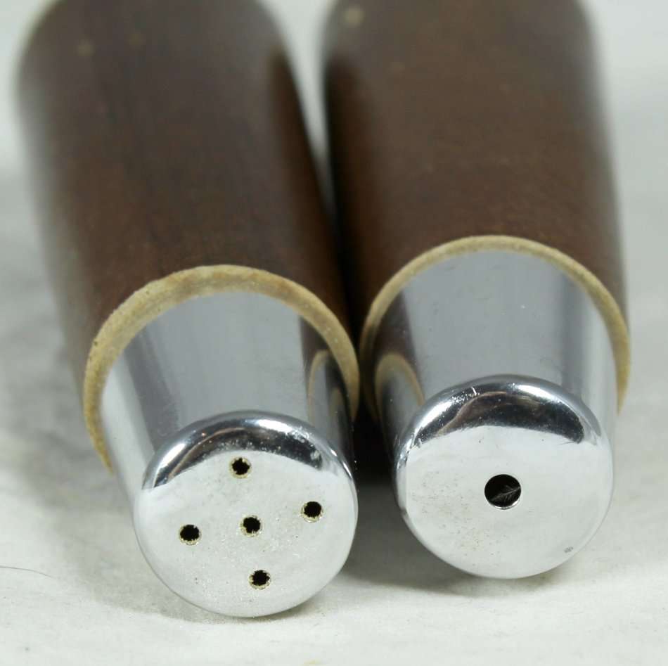 Character Salt & Pepper Set - Wooden Pair - Beautiful! - Bid Now!!!