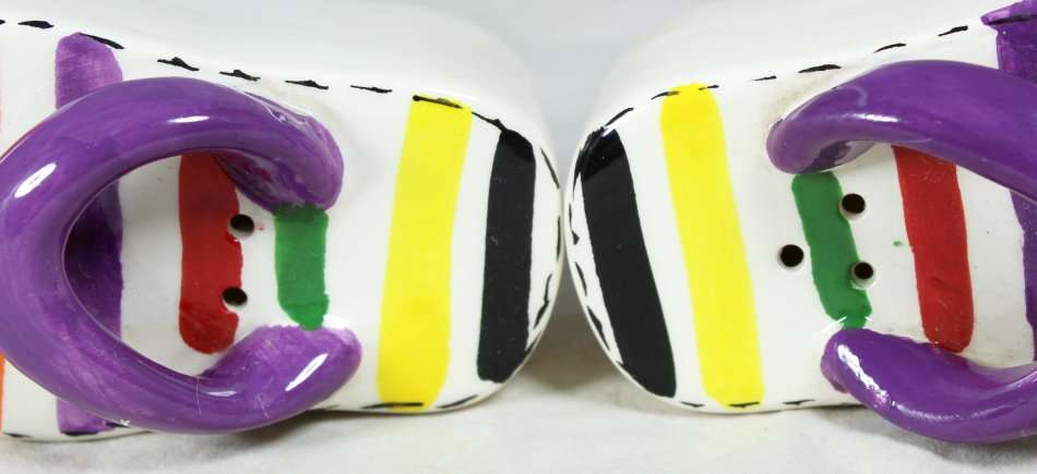 Character Salt & Pepper Set - Tall Sandals - Beautiful! - Bid Now!!!