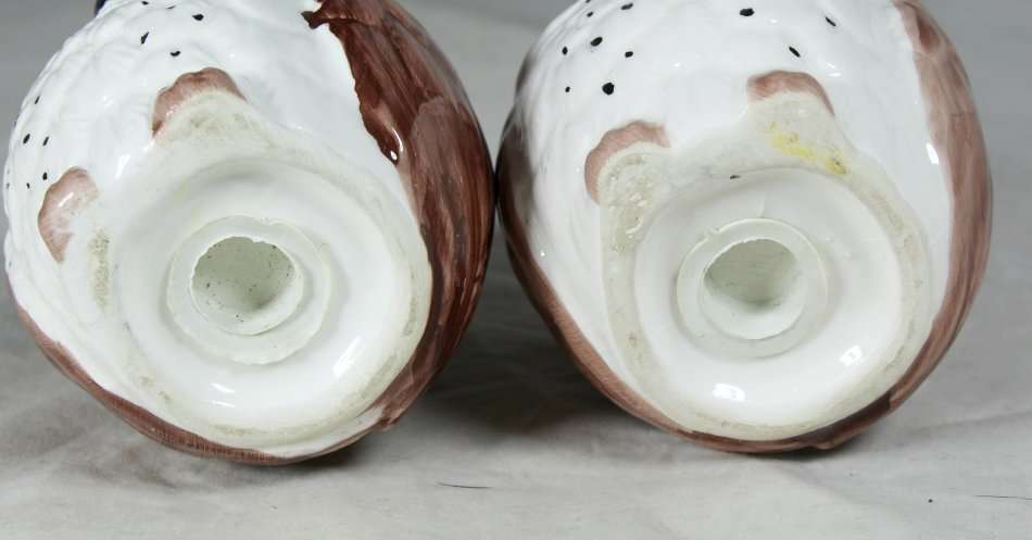 Character Salt & Pepper Set - Large Owls - Beautiful! - Bid Now!!!