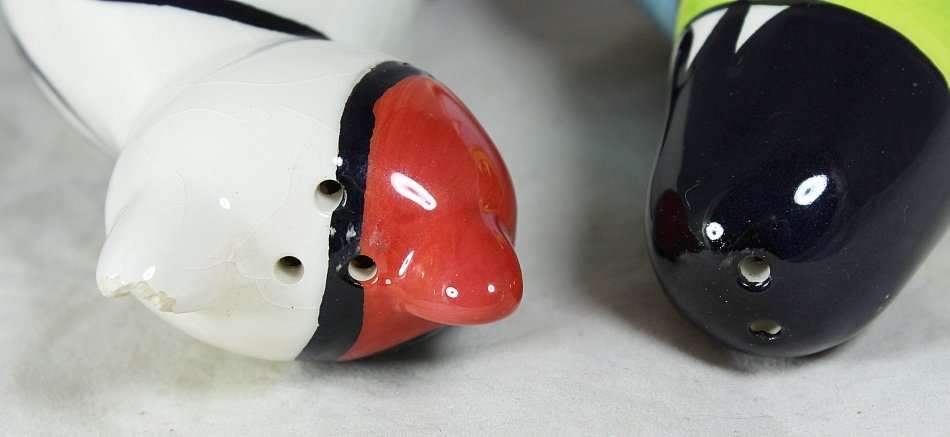 Character Salt & Pepper Set - Funky Animals - Beautiful! - Bid Now!!!