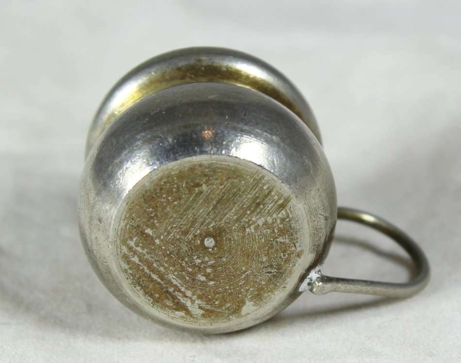 Miniature silver plated - chamber pot