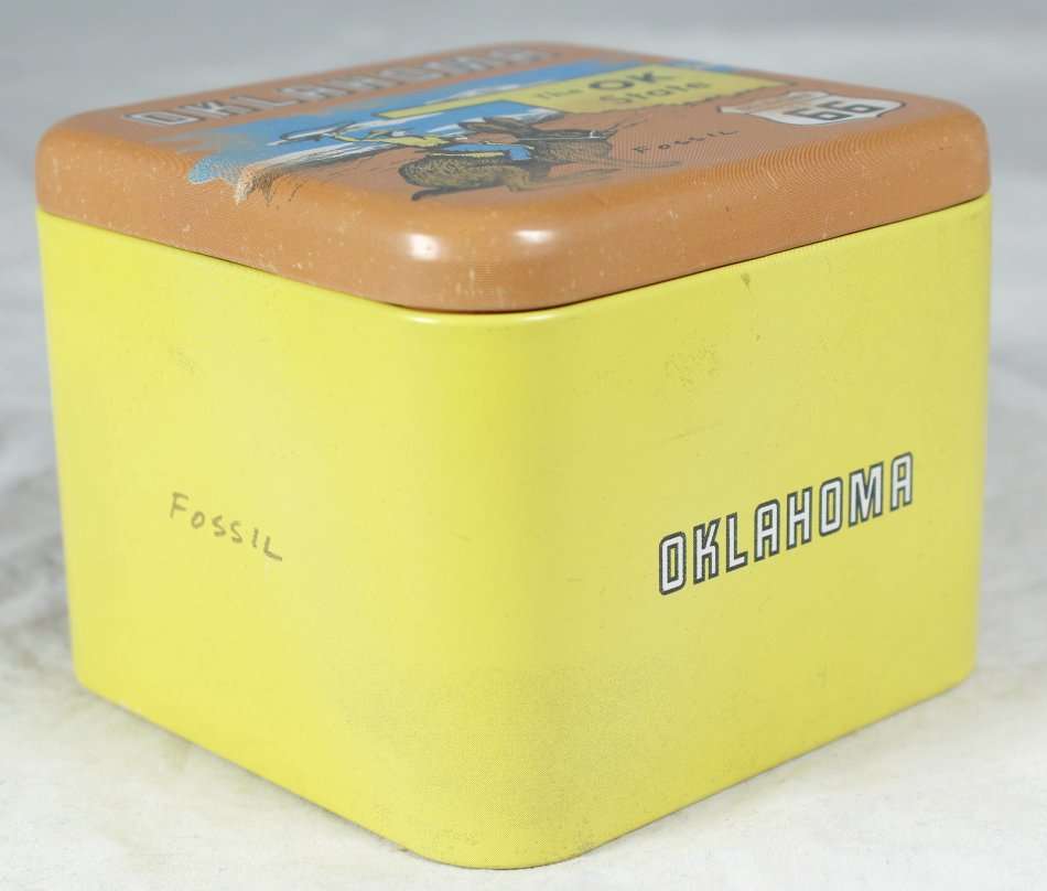 Fossil - Watch Tin - Oklahoma Route 66 - Beautiful! - Bid Now!!!