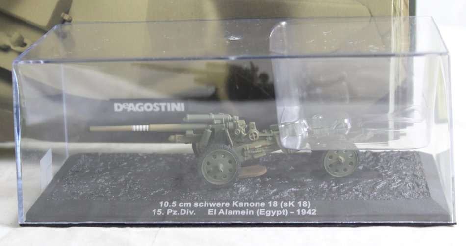 De Agostini - 105mm sK 18 Egypt 1942 - New Tank with Booklet #83! - Bid now!