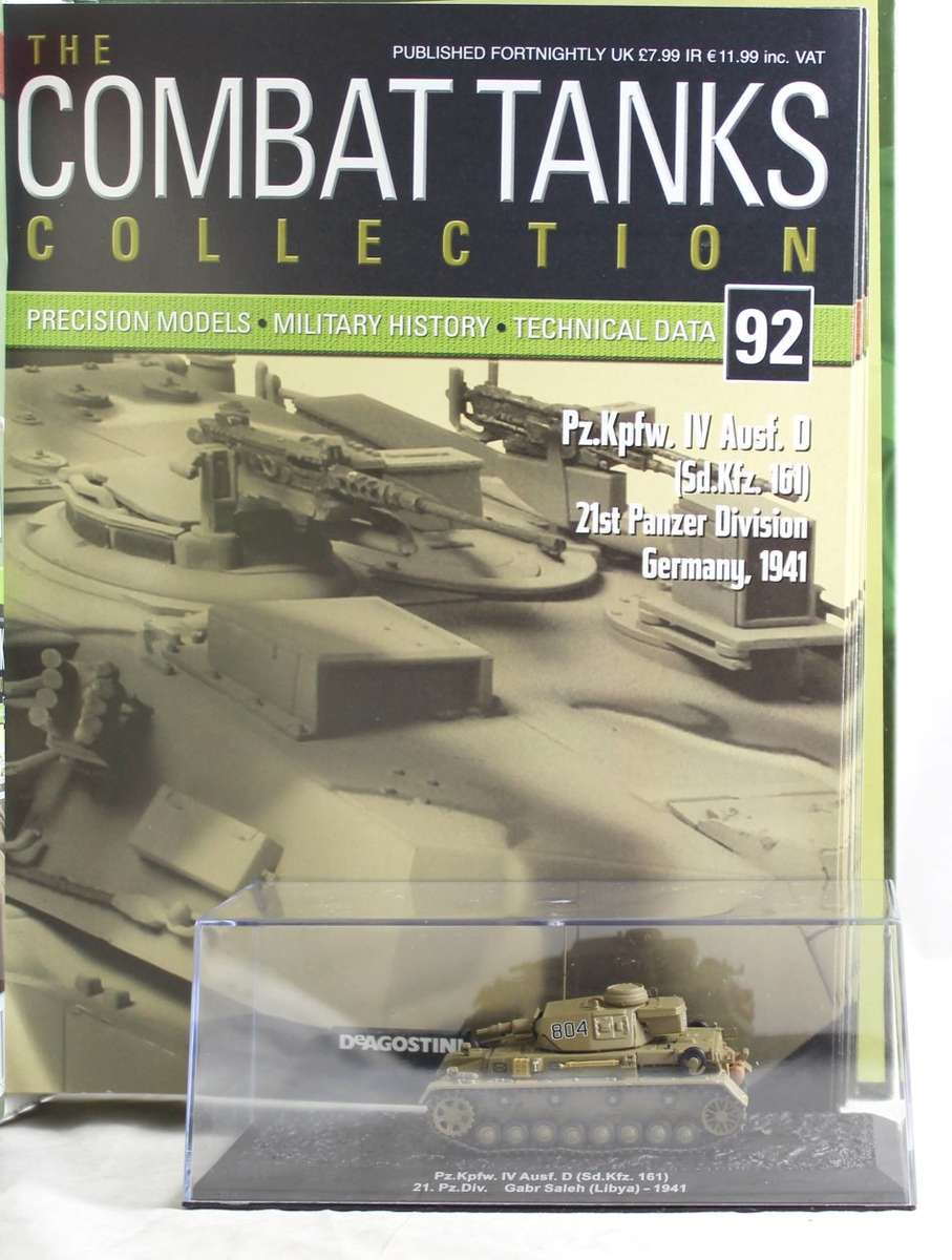 De Agostini - Pz.Kpfw IV Sd Kfz 161 Libya 1941 - New Tank with Booklet #92! - Bid now!