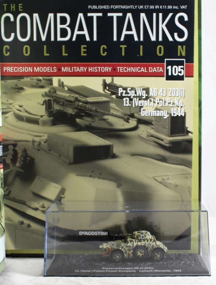 De Agostini - Panzerspahwagen AB 43 Slovenia 1944 - New Tank with Booklet #105! - Bid now!