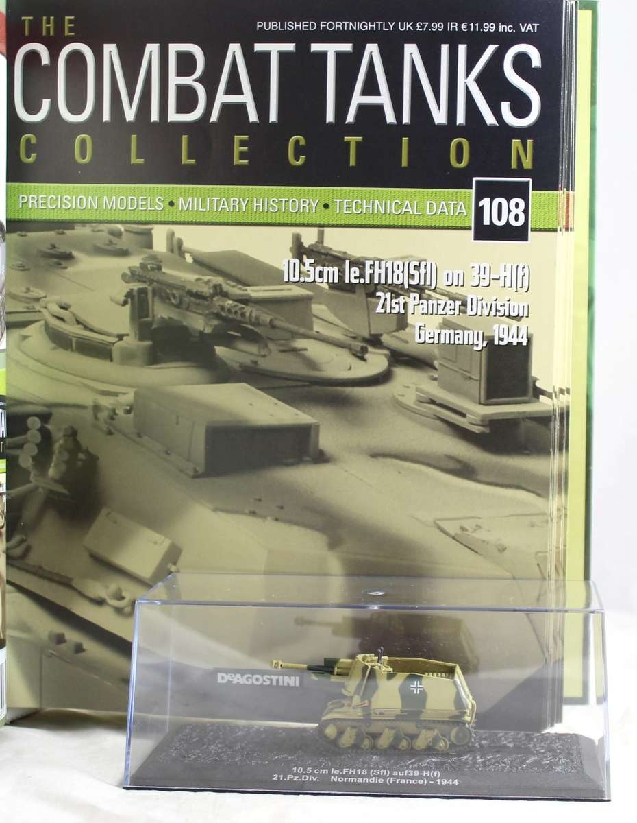 De Agostini - 10.5cm FH18 France 1944 - New Tank with Booklet #108! - Bid now!