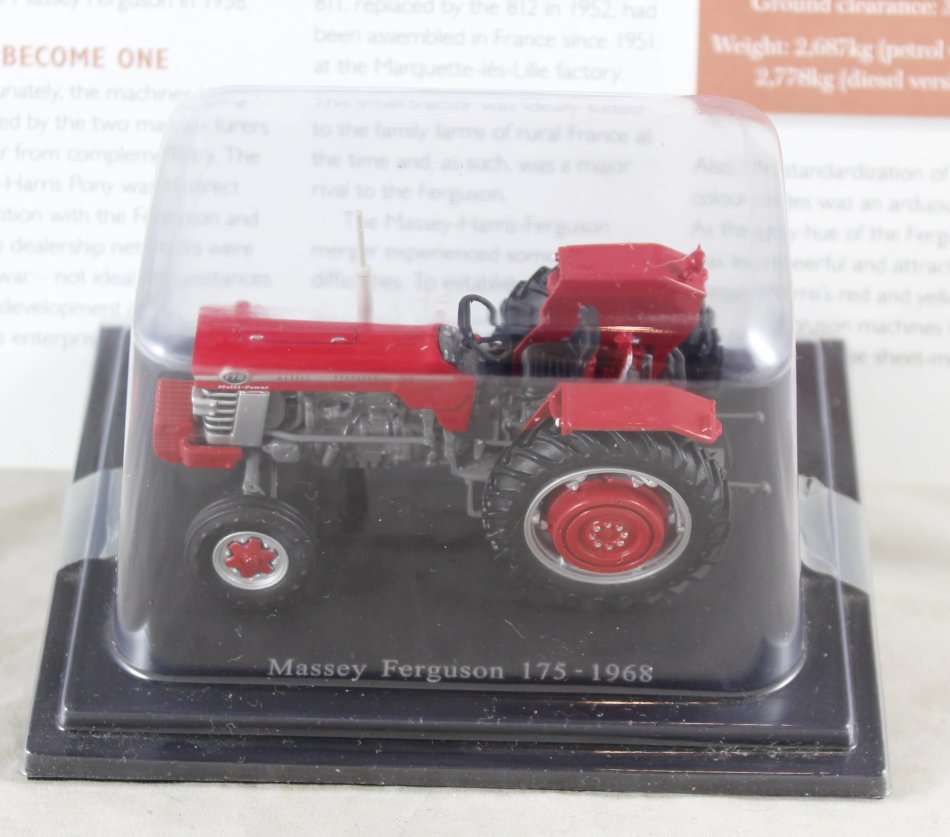 Collectable Tractor - Massey Ferguson 175 - 1968 - Tractor & Info Sheet - Bid now!
