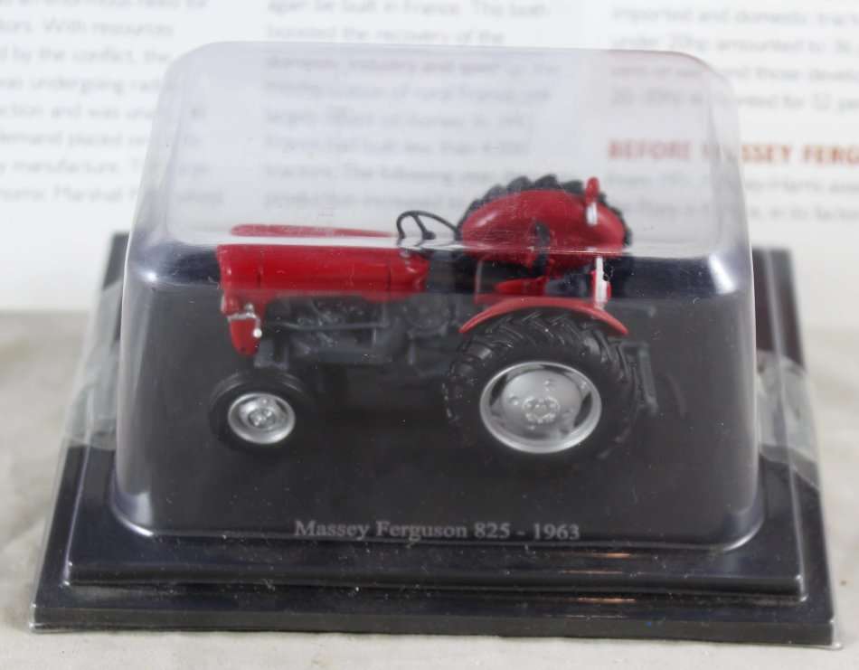 Collectable Tractor - Massey Ferguson 825 - 1963 - Tractor & Info Sheet - Bid now!