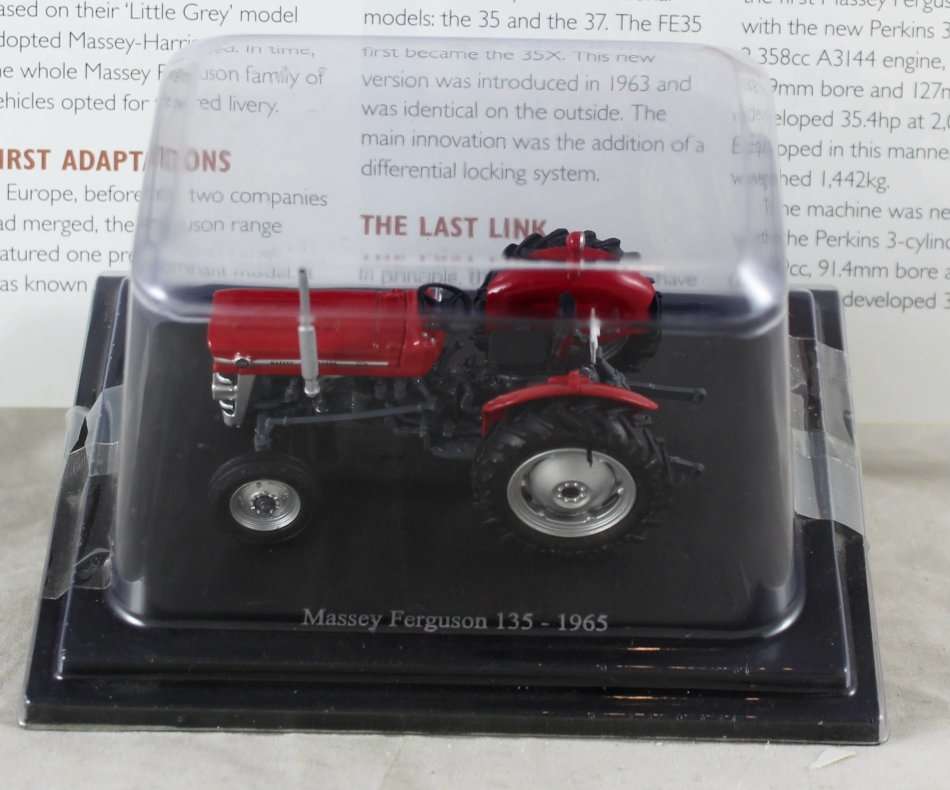 Collectable Tractor - Massey Ferguson 135 - 1965 - Tractor & Info Sheet - Bid now!