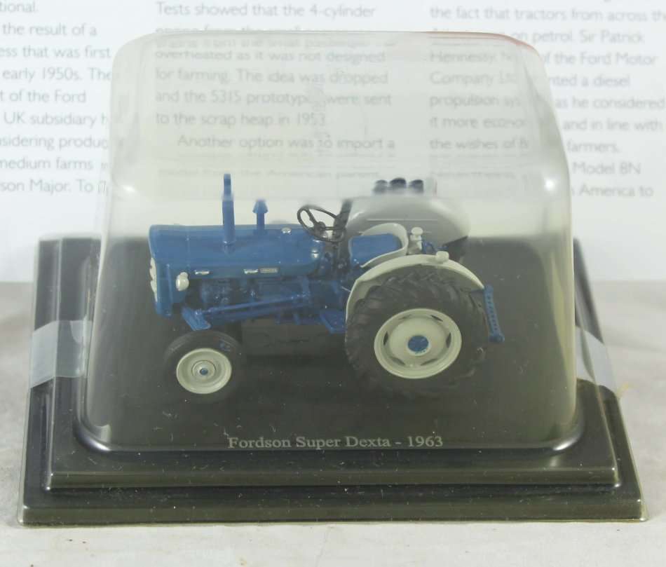 Collectable Tractor - Fordson Super Dexta - 1963 - Tractor & Info Sheet - Bid now!