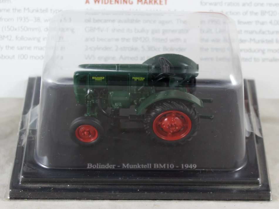Collectable tractor & info sheet - Bolinder Munktell BM10
